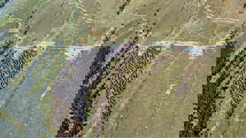 Erste Inbetriebnahme Madrisa Solar Vogelperspektive