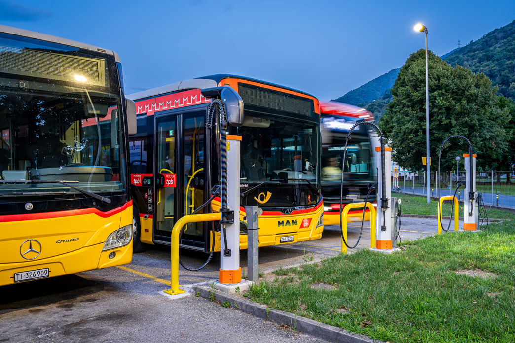 Repower Ladeinfrastruktur Postauto Bellinzona
