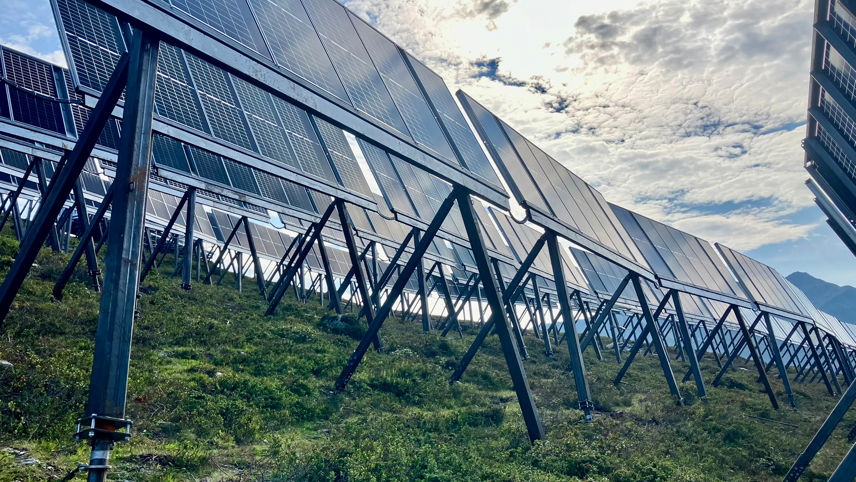 Erste Inbetriebnahme Madrisa Solar Nahansicht