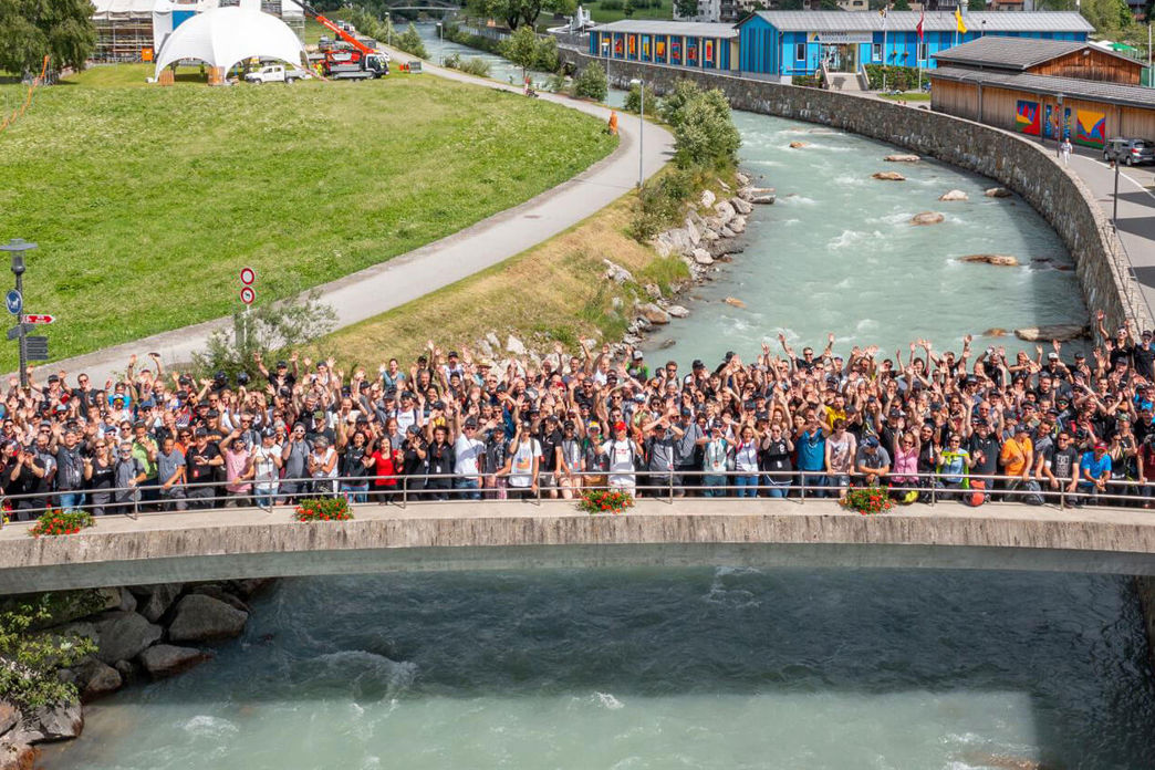 Teamfoto von Repower-Mitarbeitenden