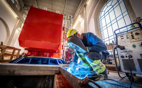 Lavori di ristrutturazione completa della centrale elettrica di Robbia