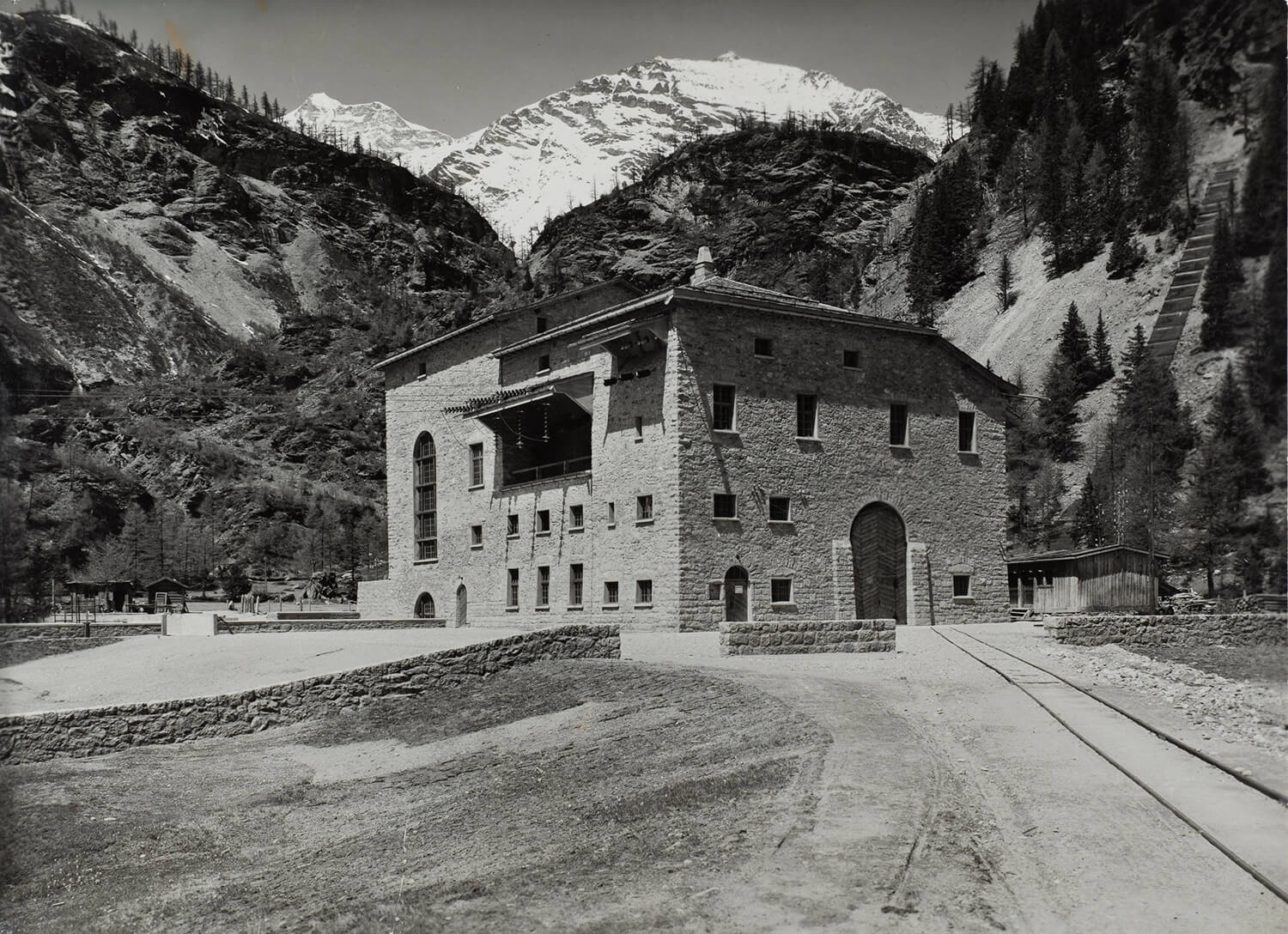 La centrale elettrica di Cavaglia nel Puschlav in tempi passati